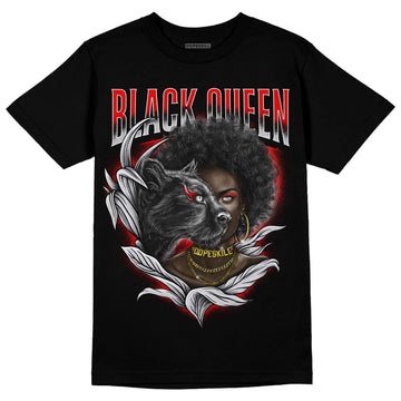 Jordan 2 Retro "Black Cement" DopeSkill T-Shirt New Black Queen Graphic Streetwear - Black