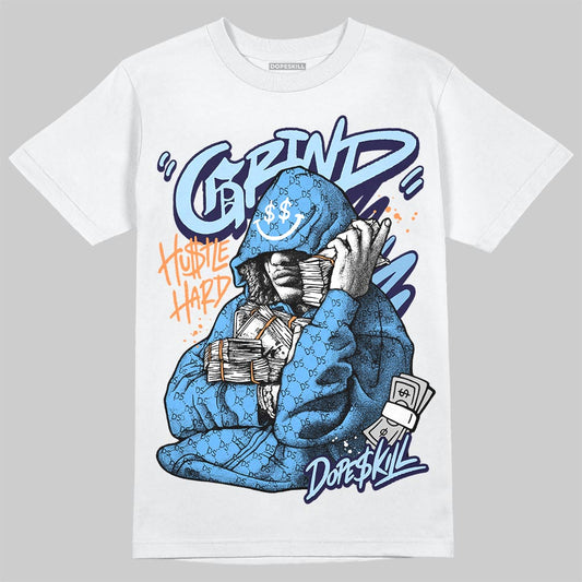 University Blue Sneakers DopeSkill T-Shirt Grind Pray Graphic Streetwear - White