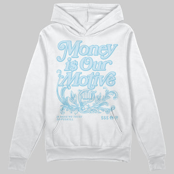 Vans Knu Stack Vintage Satin Dream Blue DopeSkill Hoodie Sweatshirt Money Is Our Motive Typo Graphic Streetwear - White