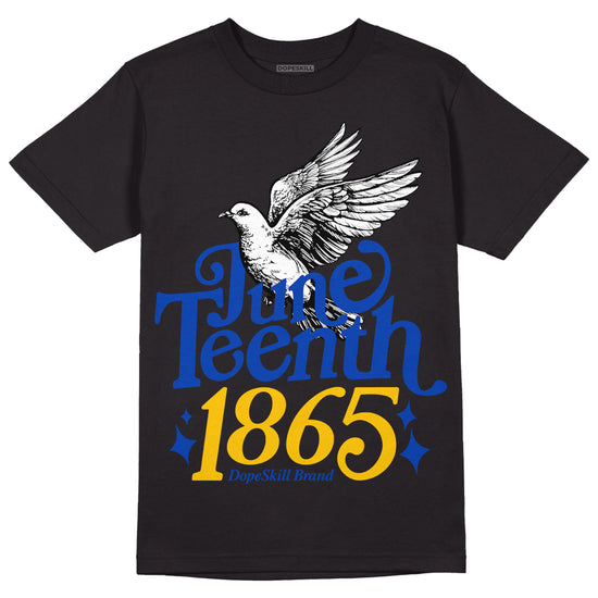 Jordan 14 “Laney” DopeSkill T-Shirt Juneteenth 1865 Graphic Streetwear - Black