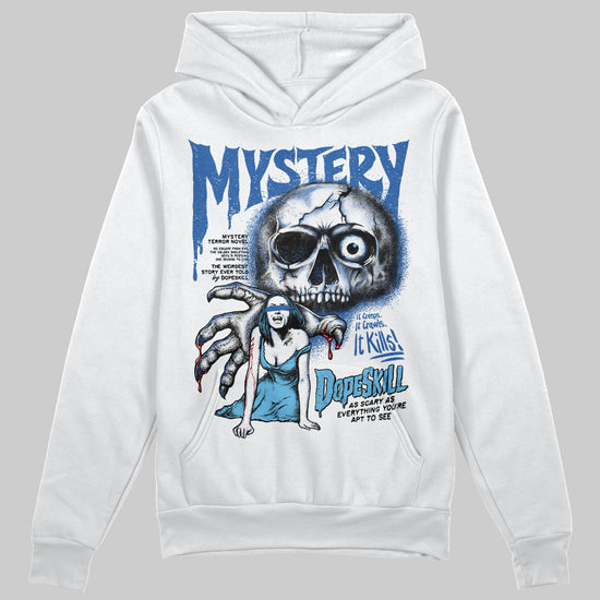 Jordan 12 “Blueberry” DopeSkill Hoodie Sweatshirt Mystery Ghostly Grasp Graphic Streetwear - White