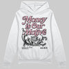 AMIRI White & Pink Stars Court Sneakers DopeSkill Hoodie Sweatshirt Money Is Our Motive Typo Graphic Streetwear - White