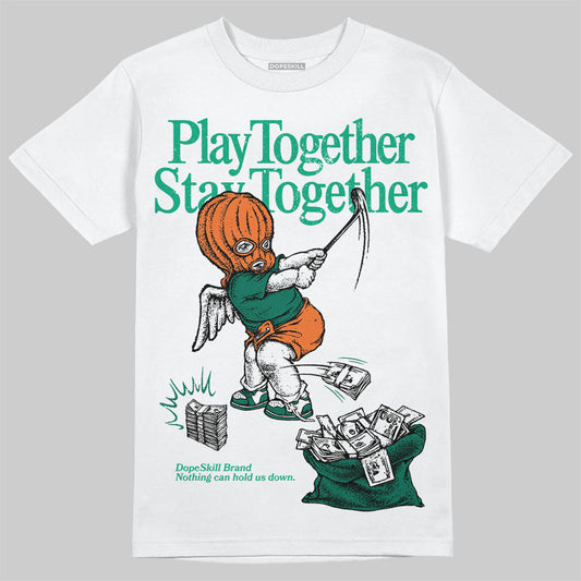 Jordan 3 Retro SP Nina Chanel Abney Bicoastal DopeSkill T-Shirt Play together, Stay together Graphic Streetwear - White