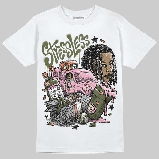 SB Dunk Low Pro x Arts-Rec Skateshop Rust Pink and Rough Green DopeSkill T-Shirt Stressless Graphic Streetwear - White 