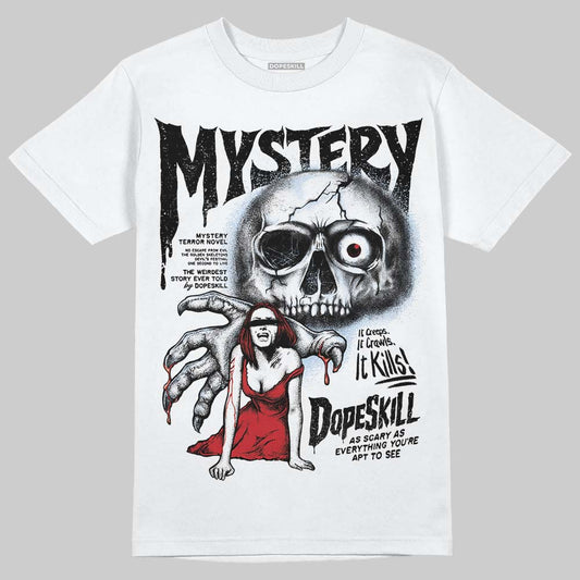 Jordan 5 Retro OG Black Metallic Reimagined DopeSkill T-Shirt Mystery Ghostly Grasp Graphic Streetwear - White