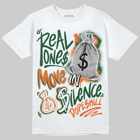 SoleFly x Air Jordan 3 “Fruits Of Our Labor” DopeSkill T-Shirt Real Ones Move In Silence Graphic Streetwear  White