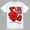 Jordan 1 Retro High OG "Satin Bred" DopeSkill T-Shirt Love Kills Graphic Streetwear - White 