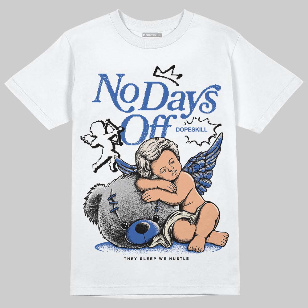 Jordan 1 Low Travis Scott x Fragment DopeSkill T-Shirt New No Days Off Graphic Streetwear - White