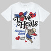 Jordan 4 “Rare Air” DopeSkill T-Shirt New Love Heals Graphic Streetwear - White