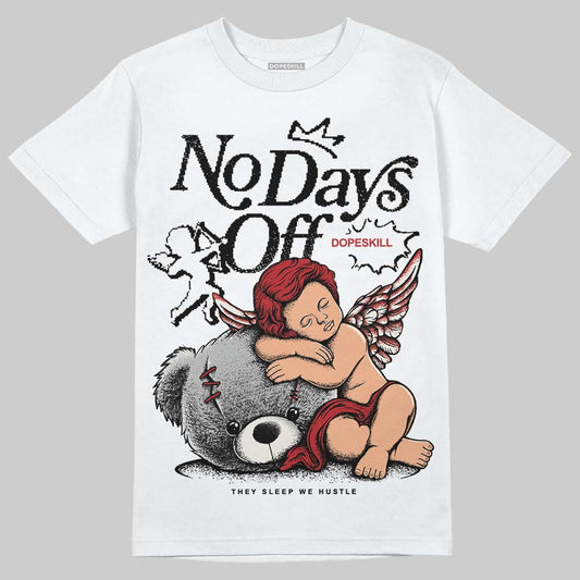 Nigel Sylvester x Jordan 1 Low OG “Nitro” DopeSkill T-Shirt New No Days Off Graphic Streetwear - White