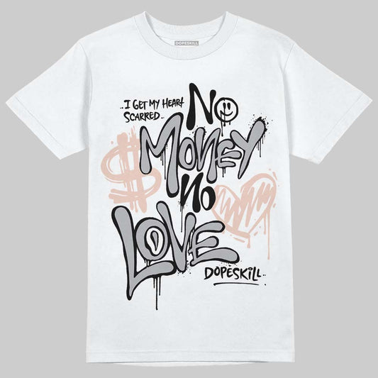 Asics Gel-1130 ‘Oyster Grey’ DopeSkill T-Shirt No Money No Love Typo Graphic Streetwear - White