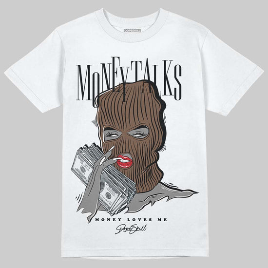 Jordan 9 'Olive' DopeSkill T-Shirt Money Talks Graphic Streetwear - White