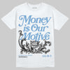 Jordan 12 Retro 'Melo' DopeSkill T-Shirt Money Is Our Motive Typo Graphic Streetwear - White