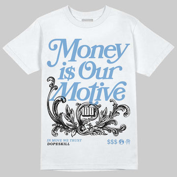 Jordan 12 Retro 'Melo' DopeSkill T-Shirt Money Is Our Motive Typo Graphic Streetwear - White