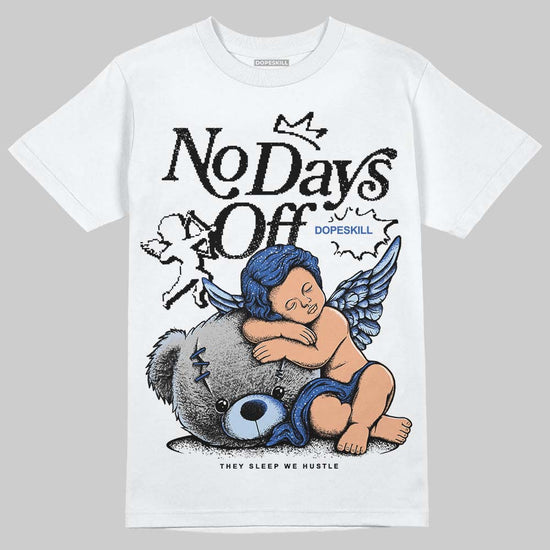 Awake NY x Jordan 5 Retro 'Black Racer Blue' DopeSkill T-Shirt New No Days Off Graphic Streetwear - White