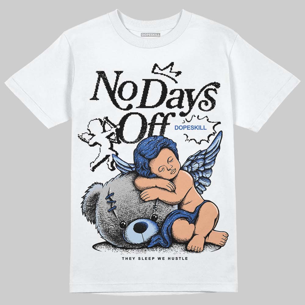 Awake NY x Jordan 5 Retro 'Black Racer Blue' DopeSkill T-Shirt New No Days Off Graphic Streetwear - White