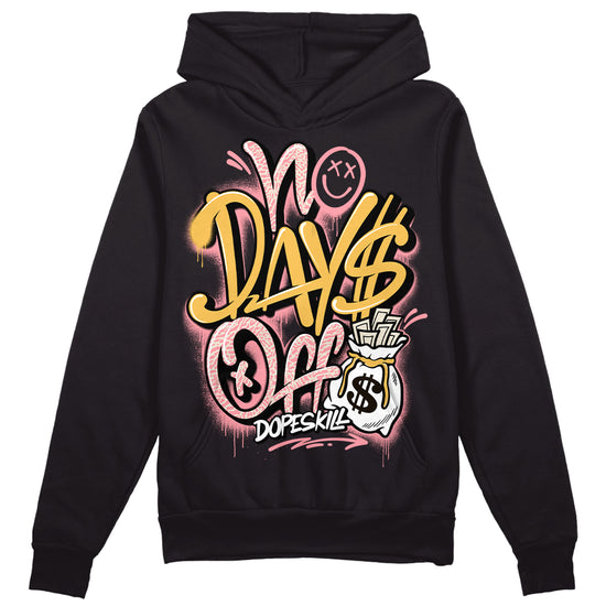 Jordan 3 GS “Red Stardust” DopeSkill Hoodie Sweatshirt No Days Off Graphic Streetwear - Black 