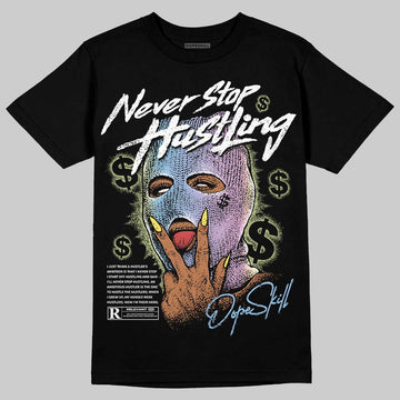 Jordan 5 “Year of the Snake” DopeSkill T-Shirt Never Stop Hustling Graphic Streetwear - Black