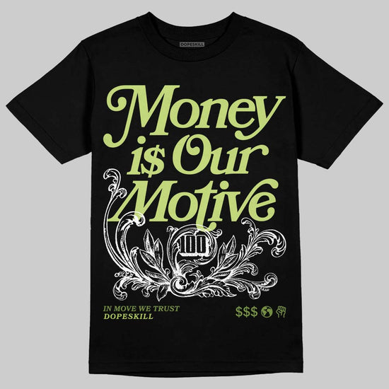 Dunk Low Pro SB 'Fruity Pack - Green Apple' DopeSkill T-Shirt Money Is Our Motive Typo Graphic Streetwear - Black