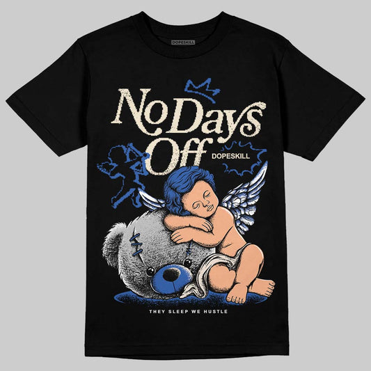 Jordan 1 Low Travis Scott x Fragment DopeSkill T-Shirt New No Days Off Graphic Streetwear - Black