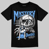 Jordan 5 Black University Blue DopeSkill T-Shirt Mystery Ghostly Grasp Graphic Streetwear - Black