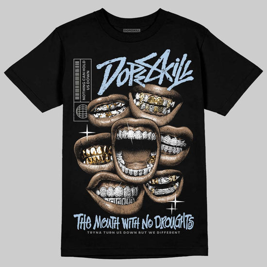 New Balance Abzorb 2000 “Silver/Blue” DopeSkill T-Shirt The Mouth With No Droughts Graphic Streetwear - black