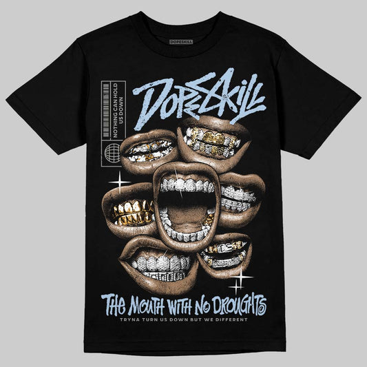 New Balance Abzorb 2000 “Silver/Blue” DopeSkill T-Shirt The Mouth With No Droughts Graphic Streetwear - black