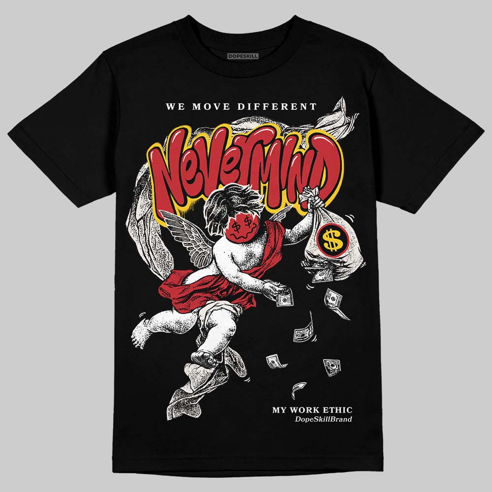 Jordan 4 “Flight Club” DopeSkill T-Shirt Nevermind Graphic Streetwear - Black