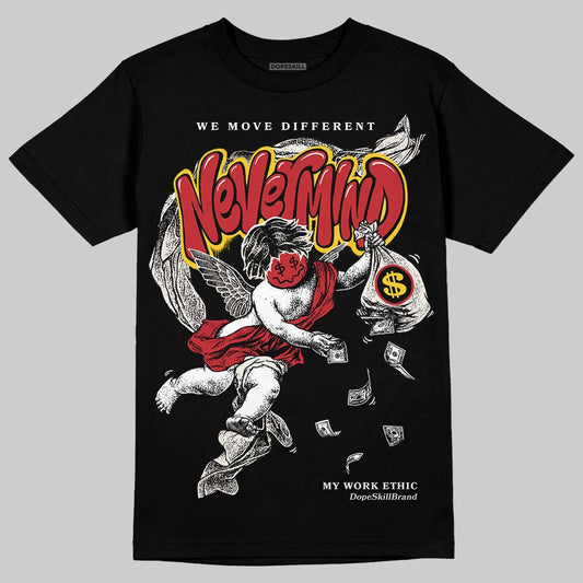 Jordan 4 “Flight Club” DopeSkill T-Shirt Nevermind Graphic Streetwear - Black