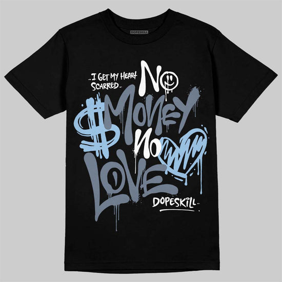 New Balance 9060 Arctic Grey DopeSkill T-Shirt No Money No Love Typo Graphic Streetwear - Black