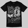 Jordan 4 “Black Cat” (2025) DopeSkill T-Shirt Real Ones Move In Silence Graphic Streetwear - Black