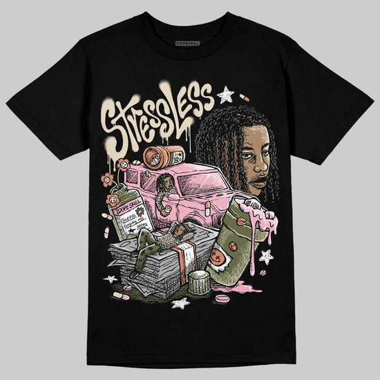 SB Dunk Low Pro x Arts-Rec Skateshop Rust Pink and Rough Green DopeSkill T-Shirt Stressless Graphic Streetwear - Black