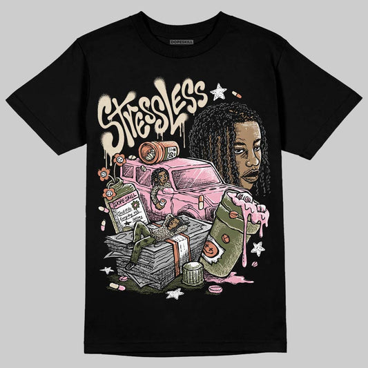 SB Dunk Low Pro x Arts-Rec Skateshop Rust Pink and Rough Green DopeSkill T-Shirt Stressless Graphic Streetwear - Black