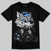Jordan 5 Black University Blue DopeSkill T-Shirt Wolf Grey 5s Graphic Streetwear - black