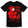 Jordan 1 Retro High OG "Satin Bred" DopeSkill T-Shirt Love Kills Graphic Streetwear - Black