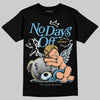 Jordan 4 Denim “Worn Blue” DopeSkill T-Shirt New No Days Off Graphic Streetwear - Black
