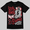 Jordan 1 Low OG "Chicago" DopeSkill T-Shirt Real Ones Move In Silence Graphic Streetwear - Black