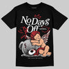 Jordan 5 Retro Fire Red Black Tongue (2025) DopeSkill T-Shirt New No Days Off Graphic Streetwear - Black