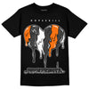 Jordan 3 Retro 'Fear Pack' DopeSkill T-Shirt Juneteenth Heart Graphic Streetwear - Black