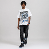 Black University Blue 5s DopeSkill T-Shirt Mystery Ghostly Grasp Graphic