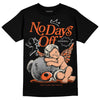 Jordan 3 Georgia Peach DopeSkill T-Shirt New No Days Off Graphic Streetwear - Black