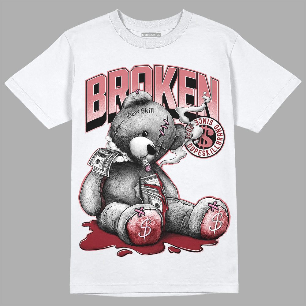 Valentine's Day Collection DopeSkill T-Shirt Sick Bear Graphic Streetwear - White