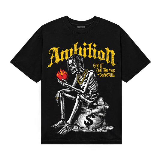Yellow Sneakers DopeSkill T-Shirt Ambition Graphic Streetwear - black