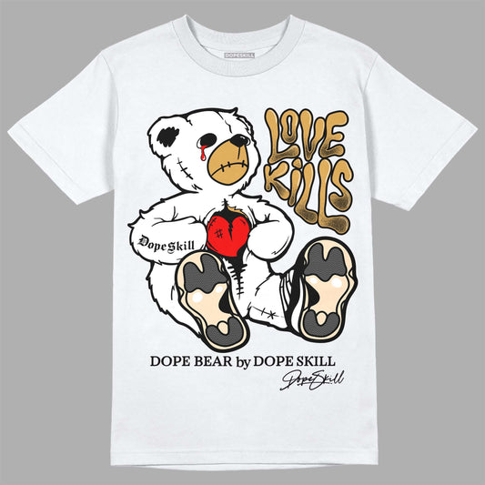 Jordan 11 "Gratitude" DopeSkill T-Shirt Love Kills Graphic Streetwear - White 