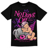 Pink Sneakers DopeSkill T-Shirt New No Days Off Graphic Streetwear - Black