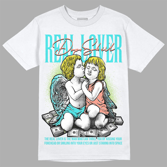 New Balance 9060 “Cyan Burst” DopeSkill T-Shirt Real Lover Graphic Streetwear - White