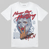 Jordan 4 SB “Summit White/Navy” DopeSkill T-Shirt Never Stop Hustling Graphic Streetwear - White