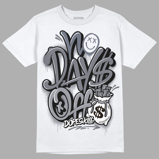 Jordan 14 Retro 'Stealth' DopeSkill T-Shirt No Days Off Graphic Streetwear - White