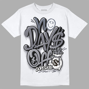 Jordan 14 Retro 'Stealth' DopeSkill T-Shirt No Days Off Graphic Streetwear - White