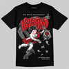 Jordan 4 Bred DopeSkill T-Shirt Nevermind Graphic Streetwear - Black